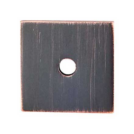 Top Knobs [TK94TB] Steel Cabinet Knob Backplate - Square Series - Tuscan Bronze Finish - 1" Sq.