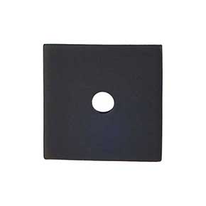 Top Knobs [TK95BLK] Steel Cabinet Knob Backplate - Square Series - Flat Black Finish - 1 1/4" Sq.