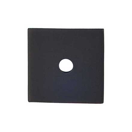 Top Knobs [TK95BLK] Steel Cabinet Knob Backplate - Square Series - Flat Black Finish - 1 1/4" Sq.