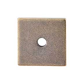 Top Knobs [TK95GBZ] Steel Cabinet Knob Backplate - Square Series - German Bronze Finish - 1 1/4" Sq.