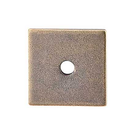 Top Knobs [TK95GBZ] Steel Cabinet Knob Backplate - Square Series - German Bronze Finish - 1 1/4&quot; Sq.