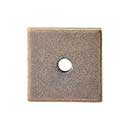 Top Knobs [TK95GBZ] Steel Cabinet Knob Backplate - Square Series - German Bronze Finish - 1 1/4" Sq.