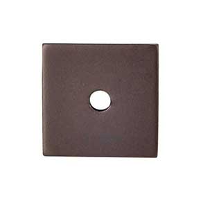 Top Knobs [TK95ORB] Steel Cabinet Knob Backplate - Square Series - Oil Rubbed Bronze Finish - 1 1/4" Sq.