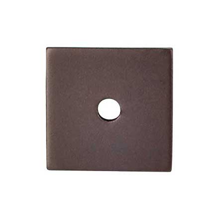 Top Knobs [TK95ORB] Steel Cabinet Knob Backplate - Square Series - Oil Rubbed Bronze Finish - 1 1/4" Sq.