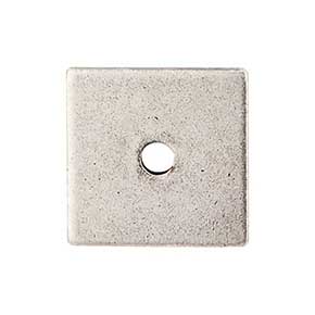 Top Knobs [TK95PTA] Steel Cabinet Knob Backplate - Square Series - Pewter Antique Finish - 1 1/4" Sq.