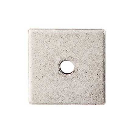 Top Knobs [TK95PTA] Steel Cabinet Knob Backplate - Square Series - Pewter Antique Finish - 1 1/4&quot; Sq.