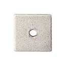Top Knobs [TK95PTA] Steel Cabinet Knob Backplate - Square Series - Pewter Antique Finish - 1 1/4" Sq.