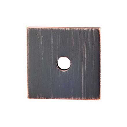 Top Knobs [TK95TB] Steel Cabinet Knob Backplate - Square Series - Tuscan Bronze Finish - 1 1/4&quot; Sq.