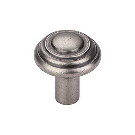 Top Knobs [M1470] Solid Bronze Cabinet Knob - Button Series - Silicon Bronze Light Finish - 1 1/4&quot; Dia.