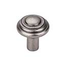 Top Knobs [M1470] Solid Bronze Cabinet Knob - Button Series - Silicon Bronze Light Finish - 1 1/4" Dia.