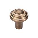 Top Knobs [M1471] Solid Bronze Cabinet Knob - Button Series - Light Bronze Finish - 1 1/4" Dia.