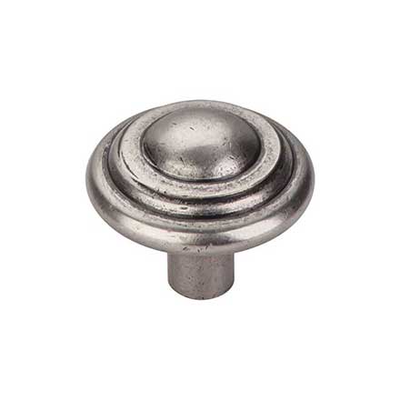 Top Knobs [M1475] Solid Bronze Cabinet Knob - Button Series - Silicon Bronze Light Finish - 1 3/4&quot; Dia.