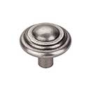 Top Knobs [M1475] Solid Bronze Cabinet Knob - Button Series - Silicon Bronze Light Finish - 1 3/4&quot; Dia.