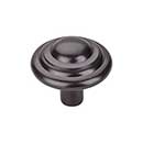 Top Knobs [M1477] Solid Bronze Cabinet Knob - Button Series - Medium Bronze Finish - 1 3/4" Dia.