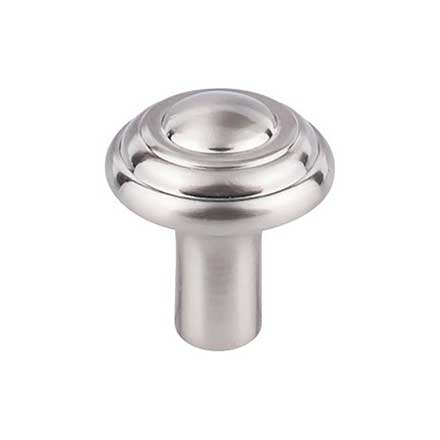 Top Knobs [M2032] Solid Bronze Cabinet Knob - Button Series - Brushed Satin Nickel Finish - 1 1/4&quot; Dia.
