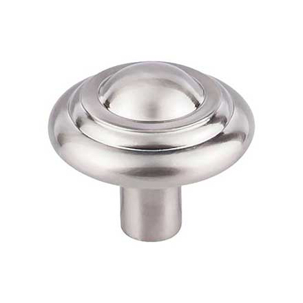 Top Knobs [M2035] Solid Bronze Cabinet Knob - Button Series - Brushed Satin Nickel Finish - 1 3/4&quot; Dia.
