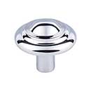 Top Knobs [M2036] Solid Bronze Cabinet Knob - Button Series - Polished Chrome Finish - 1 3/4" Dia.
