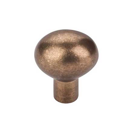 Top Knobs [M1526] Solid Bronze Cabinet Knob - Egg Series - Light Bronze Finish - 1 3/16" Dia.