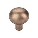 Top Knobs [M1531] Solid Bronze Cabinet Knob - Egg Series - Light Bronze Finish - 1 7/16" Dia.