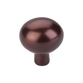Top Knobs [M1533] Solid Bronze Cabinet Knob - Egg Series - Mahogany Bronze Finish - 1 7/16" Dia.