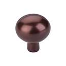 Top Knobs [M1533] Solid Bronze Cabinet Knob - Egg Series - Mahogany Bronze Finish - 1 7/16" Dia.