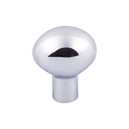 Top Knobs [M2066] Solid Bronze Cabinet Knob - Egg Series - Polished Chrome Finish - 1 3/16&quot; Dia.