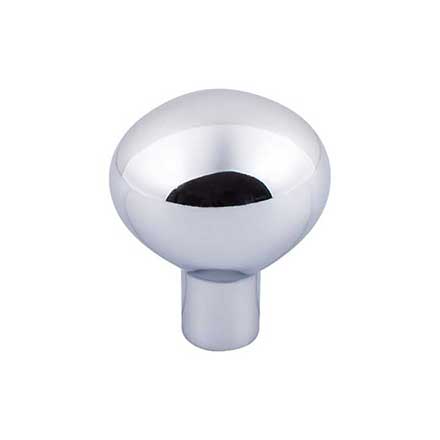 Top Knobs [M2069] Solid Bronze Cabinet Knob - Egg Series - Polished Chrome Finish - 1 7/16&quot; Dia.