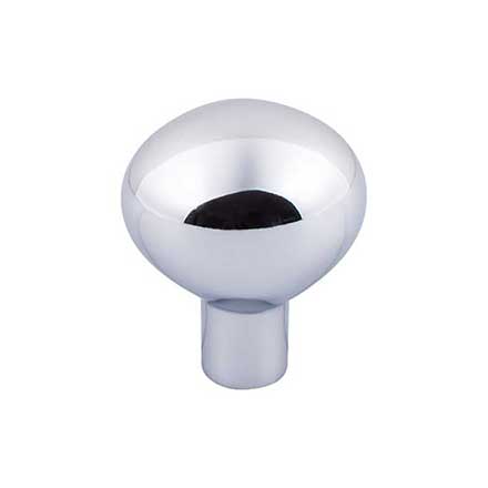 Top Knobs [M2069] Solid Bronze Cabinet Knob - Egg Series - Polished Chrome Finish - 1 7/16" Dia.