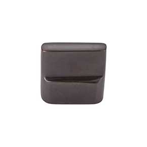 Top Knobs [M1502] Solid Bronze Cabinet Knob - Flat Sided Series - Medium Bronze Finish - 1 3/8" L