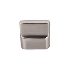 Top Knobs [M2050] Solid Bronze Cabinet Knob - Flat Sided Series - Brushed Satin Nickel Finish - 1 3/8" L