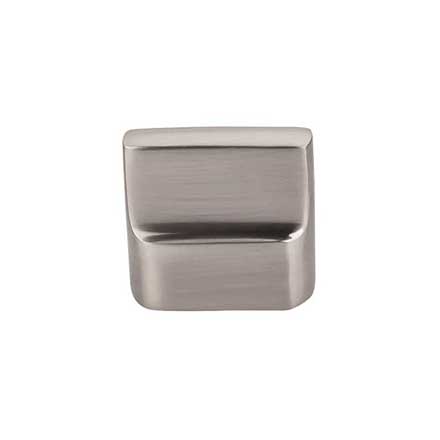 Top Knobs [M2050] Solid Bronze Cabinet Knob - Flat Sided Series - Brushed Satin Nickel Finish - 1 3/8&quot; L