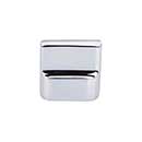 Top Knobs [M2051] Solid Bronze Cabinet Knob - Flat Sided Series - Polished Chrome Finish - 1 3/8" L