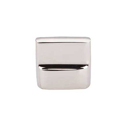 Top Knobs [M2052] Solid Bronze Cabinet Knob - Flat Sided Series - Polished Nickel Finish - 1 3/8&quot; L