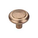 Top Knobs [M1491] Solid Bronze Cabinet Knob - Peak Series - Light Bronze Finish - 1 5/8" Dia.