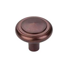 Top Knobs [M1493] Solid Bronze Cabinet Knob - Peak Series - Mahogany Bronze Finish - 1 5/8" Dia.