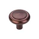 Top Knobs [M1493] Solid Bronze Cabinet Knob - Peak Series - Mahogany Bronze Finish - 1 5/8" Dia.