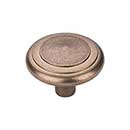 Top Knobs [M1496] Solid Bronze Cabinet Knob - Peak Series - Light Bronze Finish - 2" Dia.