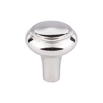 Top Knobs [M2043] Solid Bronze Cabinet Knob - Peak Series - Polished Nickel Finish - 1 1/4" Dia.