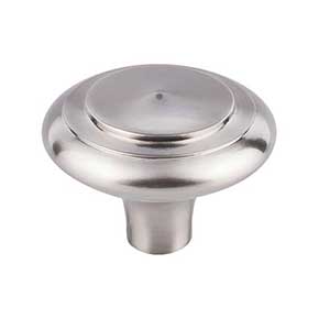Top Knobs [M2047] Solid Bronze Cabinet Knob - Peak Series - Brushed Satin Nickel Finish - 2" Dia.