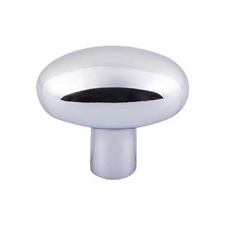 Top Knobs [M2072] Solid Bronze Cabinet Knob - Potato Series - Polished Chrome Finish - 1 9/16" L