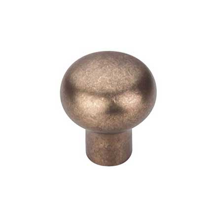 Top Knobs [M1546] Solid Bronze Cabinet Knob - Round Series - Light Bronze Finish - 7/8&quot; Dia.