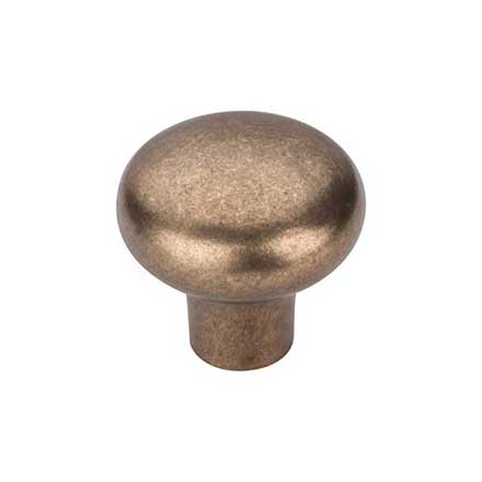 Top Knobs [M1556] Solid Bronze Cabinet Knob - Round Series - Light Bronze Finish - 1 3/8" Dia.