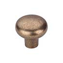 Top Knobs [M1556] Solid Bronze Cabinet Knob - Round Series - Light Bronze Finish - 1 3/8" Dia.