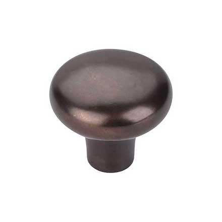 Top Knobs [M1562] Solid Bronze Cabinet Knob - Round Series - Medium Bronze Finish - 1 5/8" Dia.