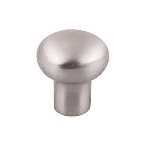 Top Knobs [M2077] Solid Bronze Cabinet Knob - Round Series - Brushed Satin Nickel Finish - 7/8" Dia.
