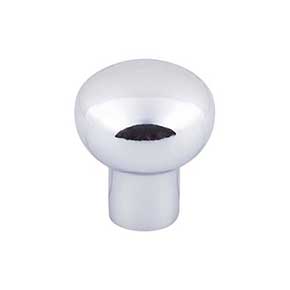 Top Knobs [M2078] Solid Bronze Cabinet Knob - Round Series - Polished Chrome Finish - 7/8" Dia.