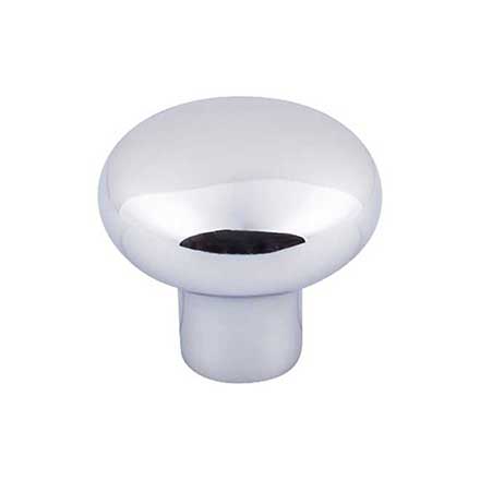 Top Knobs [M2084] Solid Bronze Cabinet Knob - Round Series - Polished Chrome Finish - 1 3/8&quot; Dia.