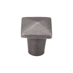 Top Knobs [M1505] Solid Bronze Cabinet Knob - Square Series - Silicon Bronze Light Finish - 3/4" Sq.