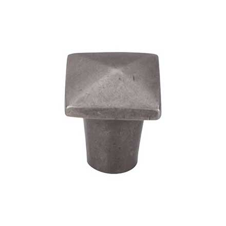Top Knobs [M1505] Solid Bronze Cabinet Knob - Square Series - Silicon Bronze Light Finish - 3/4" Sq.