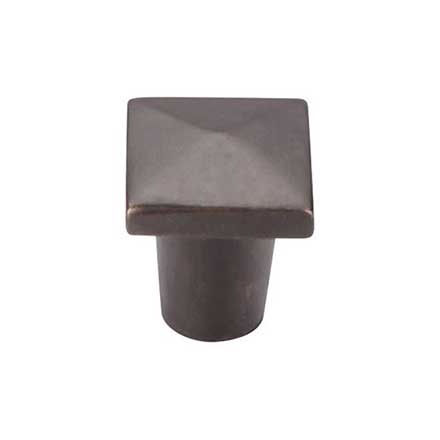 Top Knobs [M1507] Solid Bronze Cabinet Knob - Square Series - Medium Bronze Finish - 3/4&quot; Sq.